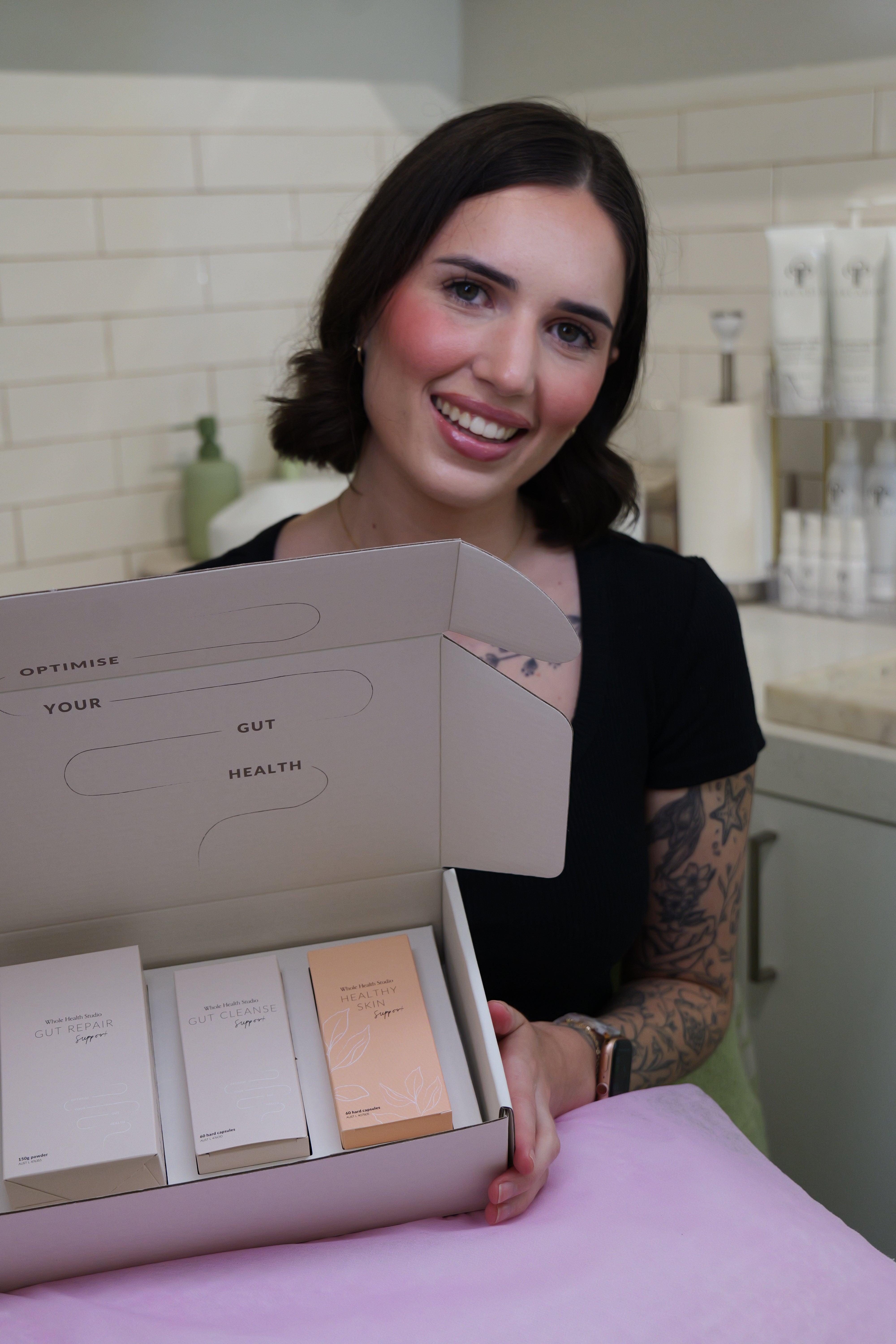 Frances, founder of Waterfall Beauty
