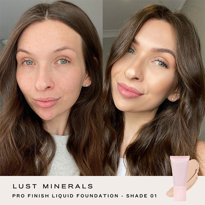 Lust Minerals Pro Finish Liquid Foundation - Pro Liquid 01